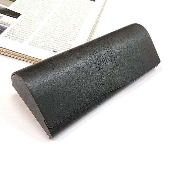 Wholesale branded high quality leather sunglasses case leather sunglasses box soft leather eyeglass bag