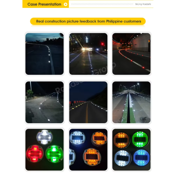 IP68 Waterproof 30Ton Load Bearing Solar Road Stud with 800m Visibility LED Cat Eye Road Stud