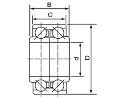 DEO BEARING 633313  30X60X37 hub bearing chrome steel