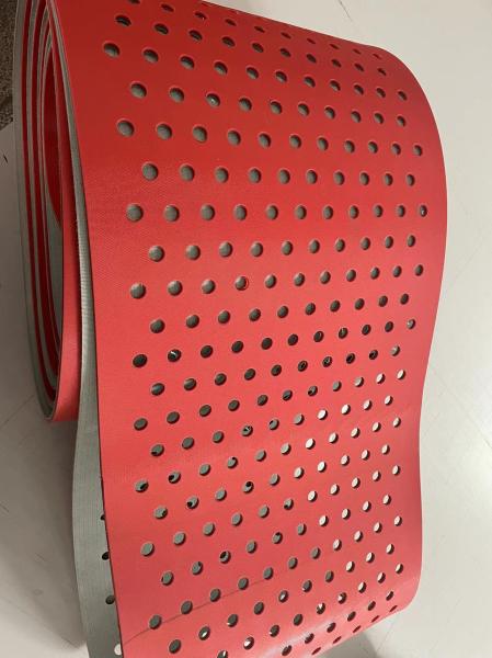 Padrão de FDA da correia transportadora do Pvc do produto comestível com furos