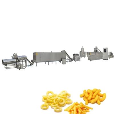 linha de produção máquina gêmea do sopro do milho de 150kg/h 250kg/h da extrusora do petisco do parafuso
