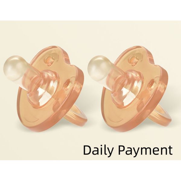 Liquid Super Soft Bear Pacifier Anti Bloating Silicone Baby Sleeping Toy Pacifier