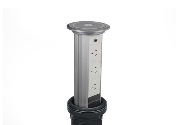 3 x AU Sockets Pop Up Counter Outlet , Kitchen Counter Automatic Pop Up Socket