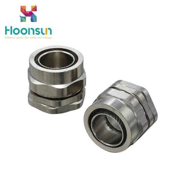 BW Explosionproof Brass Cable Connector , Flameproof Cable Gland With Nickel Plated Brass