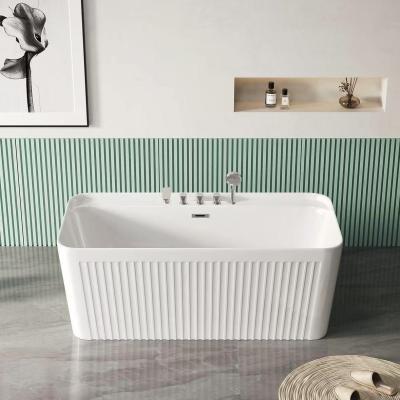 Adultes baignoires rectangulaires en acrylique Blanc 51 pouces baignoire autonome ODM