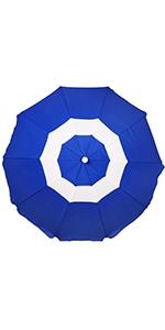 Portable Beach Umbrella With Sand Anchor, Tilt Pole, Carry Bag, Air Vent, Heavy Duty Wind Portable