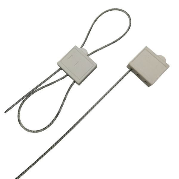 Double Lock Security Plastic Cable Seal Galvanized Steel for 2.29 KN Tensile Strength