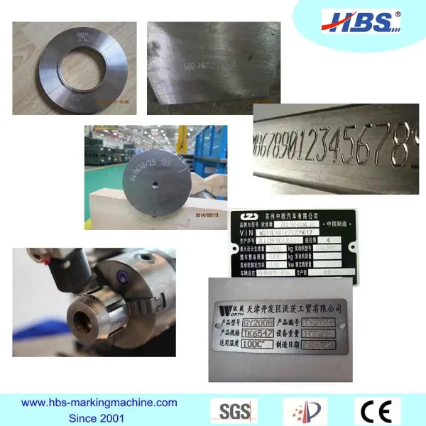 Handheld Electric DOT Peen Marking Machine For Brake Disc Vin Number Marking