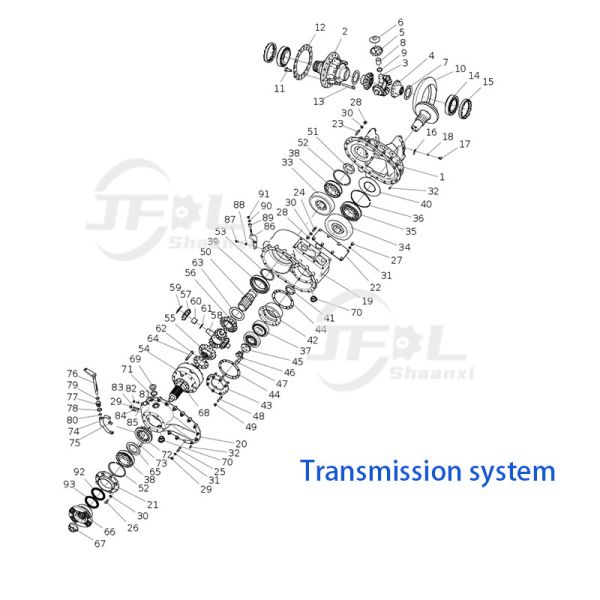 Conjunto de diferenciales de eje WG9231320272 WG9231320271 para piezas de camiones Sinotruk HOWO