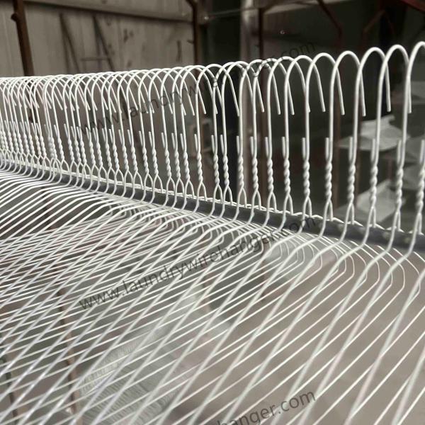 16inch Notched Shape Wire Suit Hanger For Dry Cleaning Shop