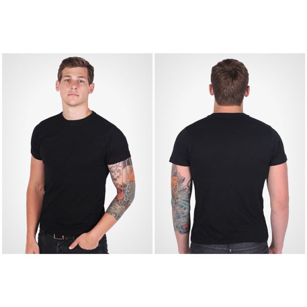 Slim Fit T Shirts Mens Polyester Spandex T Shirts for sublimation