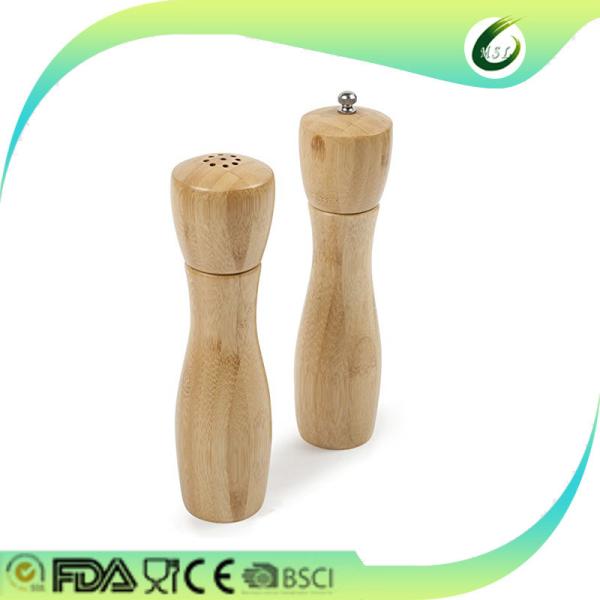 Multipurpose Bamboo Salt And Pepper Shakers Formaldehyde Free Easy Cleaning