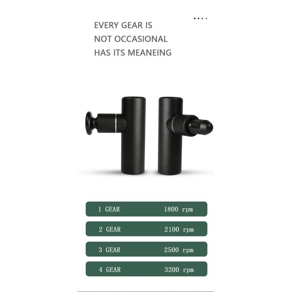 Портативный электрический массажный пистолет для фасции, релаксация мышц, зарядка через USB