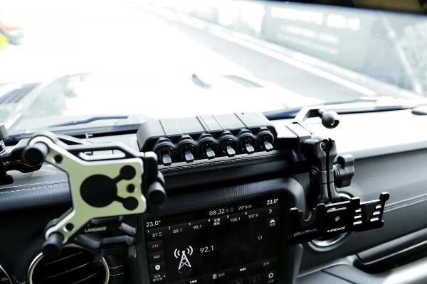 Black Multi-function 4x4 Wrangler JL Center Console Bracket Phone Holder for Jeep