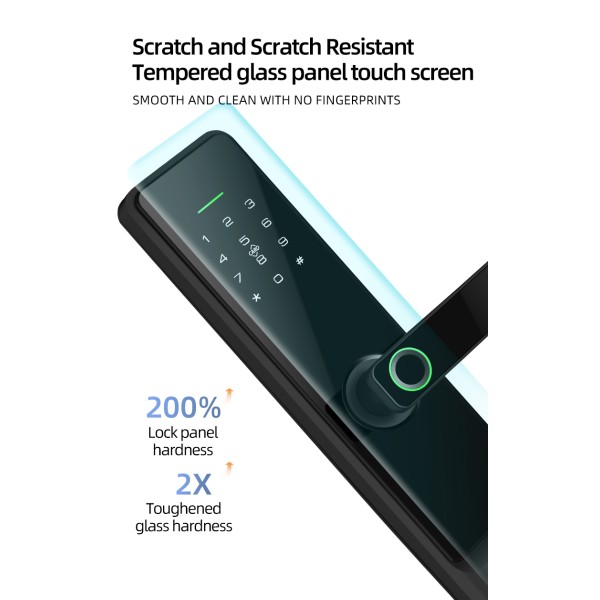 YAGU NEO TTlock Digital Lock for Home Biometric Fingerprint Intelligent Gate 3d Face Recognition Smart Door Lock With Camera