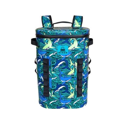 Le matériel doux TPU de sac de refroidisseur de pique-nique de motif de camouflage 29 bidons la capacité pour camper