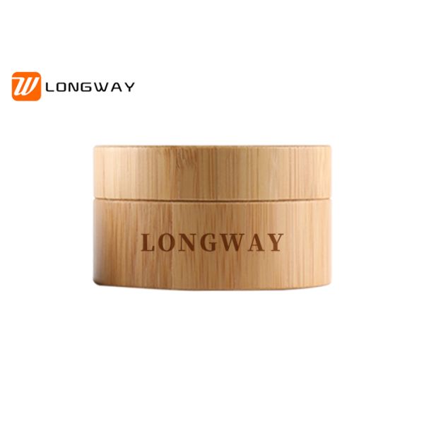 Bamboo Cream Jar  30g 50g  with PP inner bottle for Cosmetic Packaging