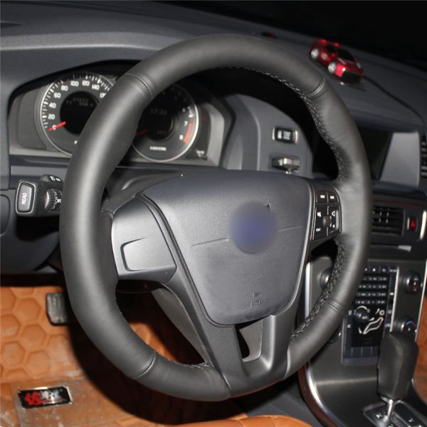 China Manufacturer Customized Hand Sewing Steering Wheel Cover for Volvo S60 for Volvo V40 for Volvo V60