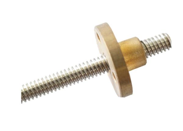 Nível de desempenho trapezoidalmente do parafuso movimentador da cabeça completa do dente e do conjunto de porca 4,8