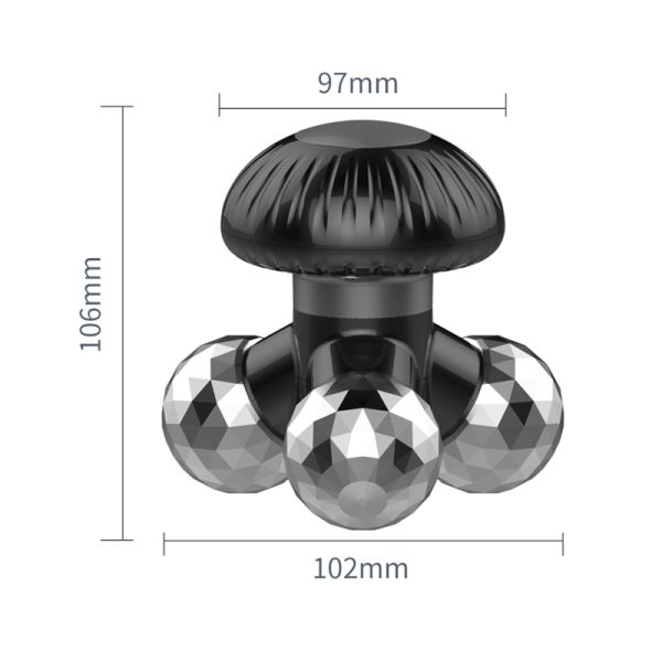 Multi Purpose Mushroom Shaped Electric Body Massager Handheld Vibration Massage Device with Plug-in Power Source
