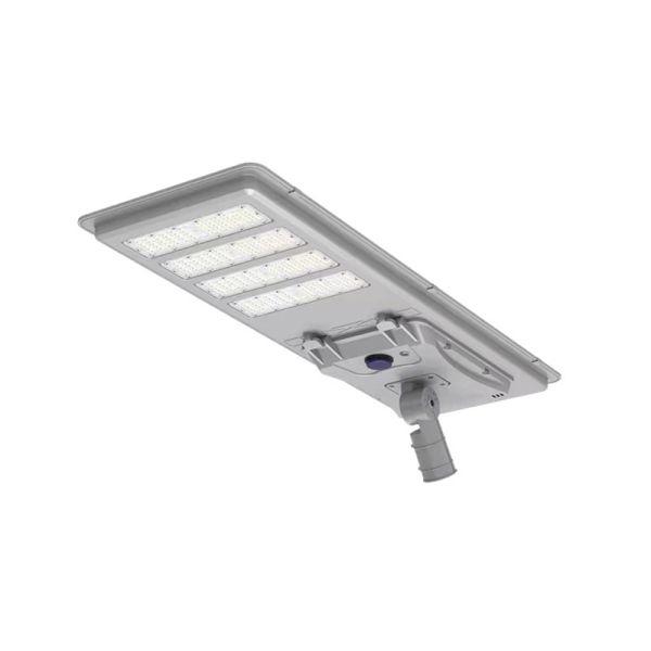 Lampadaire solaire intégré 100W avec luminosité réglable 6000-6500K, hauteur 8-12m