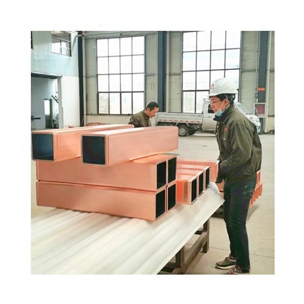 Boleto quadrado 200mm x 200mm tubulação de Mould Tube Copper do tanoeiro da fábrica de aço de 60 manganêses