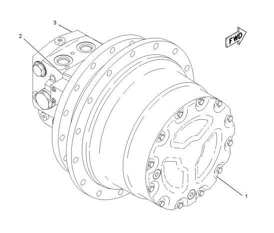 Мотор 145-7757 157-0930 конечной передачи 142-6825 экскаватора CAT CAT312 идя