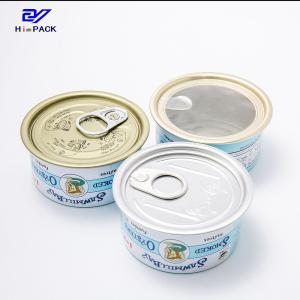 Two Piece Beef Can 50g 80g 100g Round Metal Tin Can For Food Packaging