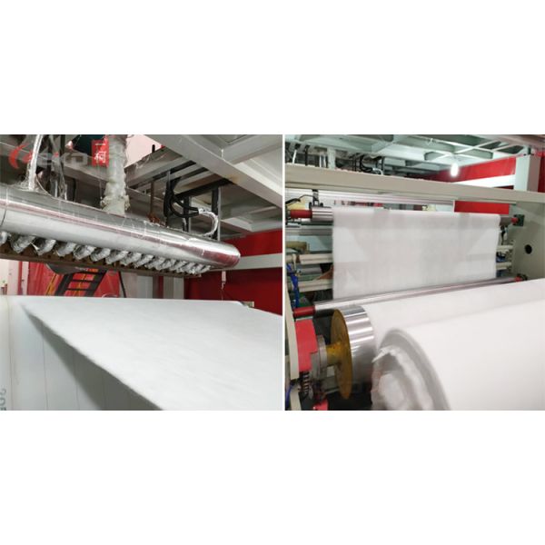 600mm PP Melt Blown Die with Spinneret Plate White MeltBlown Nonwoven Fabric Machine