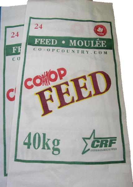 Industrial BOPP Laminated PP Woven Bags For Flour / Rice / Fertilizer / Feed Packing