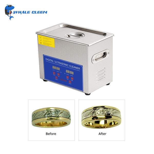 Machine de nettoyage à anneaux à ultrasons professionnelle 3.2L avec réservoir de nettoyage de pièces chauffées
