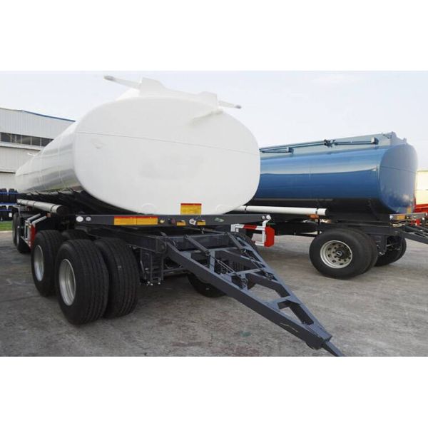 Fuel Dolly Petrol 3 Axles Drawbar 20CBM Fuel Tanker Trailer