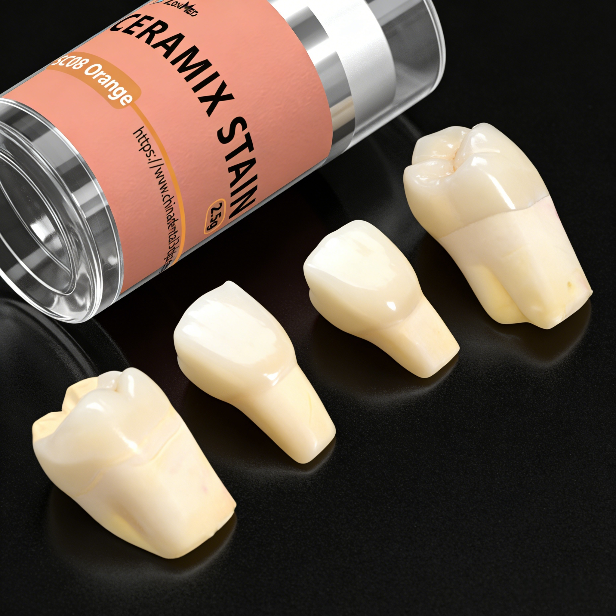 Shelflife 24 Months Ceramix Stain Biocompatible Variable Opacity Options Ceramic Stains Designed for Dental Applications