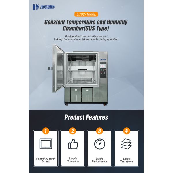 Haida Equipment 1000L Programmable Environmental Control Temperature and Humidity Simulation Climatic Aging Test Chamber