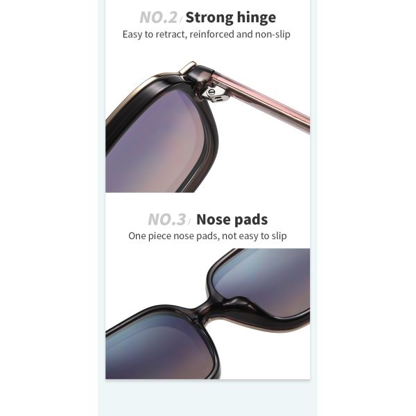 Unisex зажим на магнитных солнечных очках для женщин поляризовывал квадрат УЛЬТРАФИОЛЕТОВОЙ защиты ретро