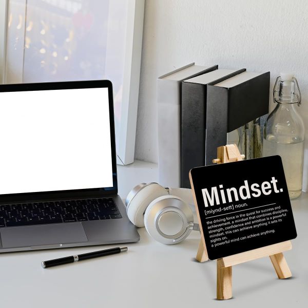 Varnished Home Decorations.Gifts Inspirational Motivational Wooden Sign for Office Desk
