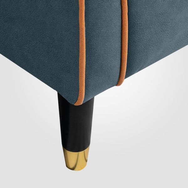 Small Living Room No Problem. Nordic Fabric Sofa for Two or Three People in Minimalist Style