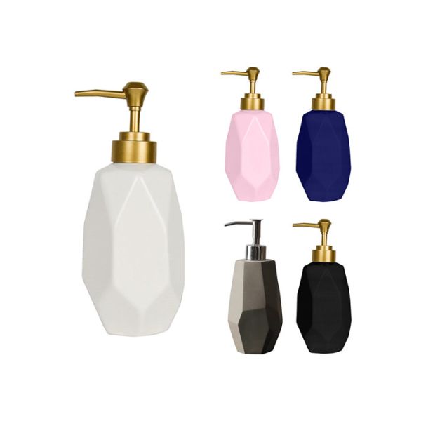 350ml Shampoo Glass Bottle Glass Pump Bottle Custom Logo SGS / FDA Certification