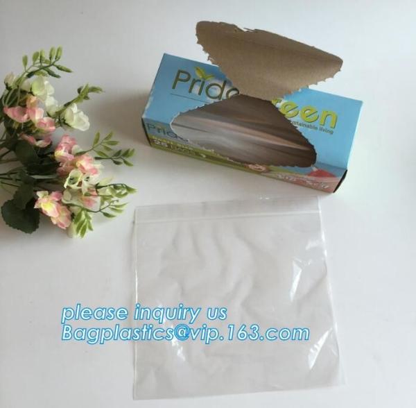 Biodegradable corn starch packing clear k bag custom printed zipper bags plastic k bag, Food Grade LDPE Pla