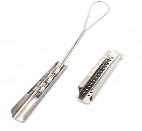 Tension Clamp Outdoor Installing Ftth Fitting High Tension Cable Clamp