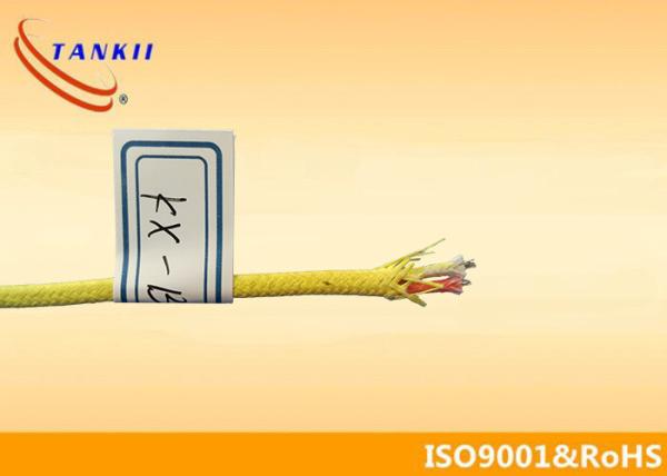 Multi Core High Temperature Thermocouple Extension Wire With PTFE Insulation  2 * 20 AWG Type KX