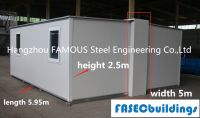 Установка дома 20ft контейнера панели стены утеса Prefab расширяемая супер легкая