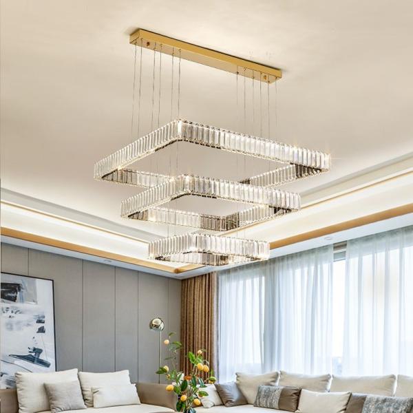 JYLIGHTING K9 Crystal Chandelier Crystal Chandeliers Ceiling Luxury Maria Theresa Crystal Pendant Light