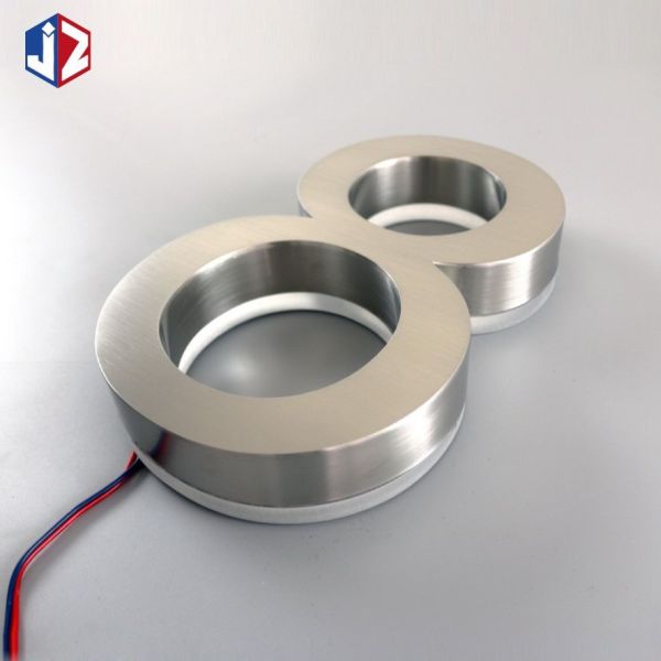 Wall Mounted LED Backlit Sign Board Stainless Steel LED Channel Letters Sign