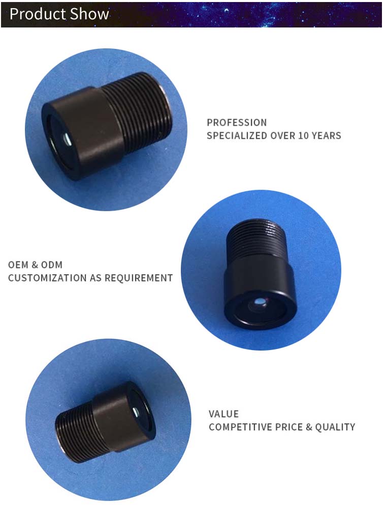 ODM Factory optical infrared cctv lenses 360 degree super wide angle lens design