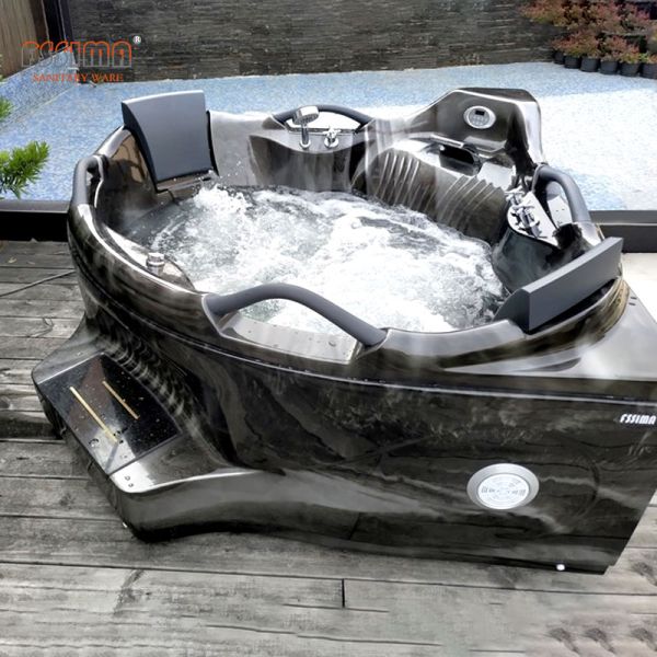 Ушат спа водоворота угловой ванны Freestanding 1500mm массажа горячий