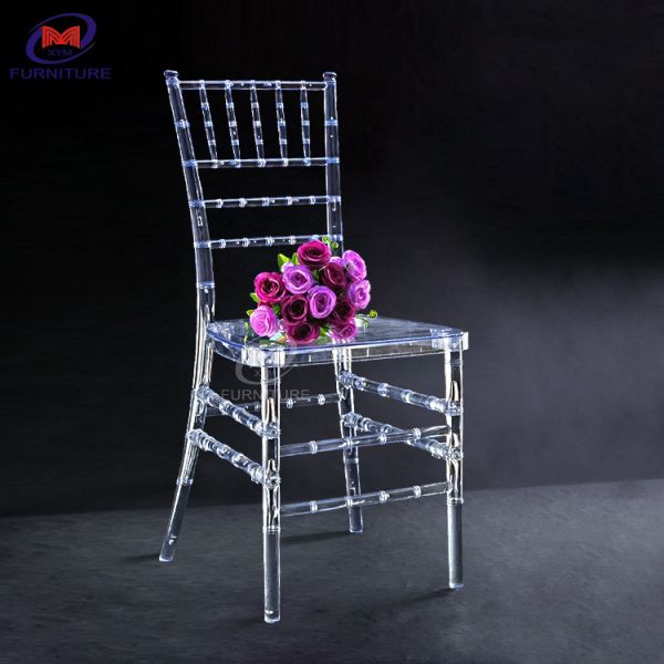 Crystal Wedding Hall Resin Chiavari Chair Plastic Clear Color