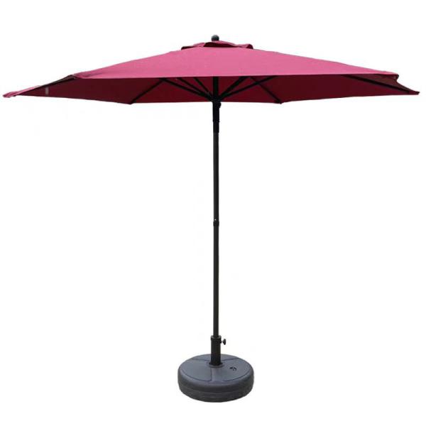 Aluminum Frame Leisure Outdoor Garden Patio Beach Umbrella Canopy with Middle Pole