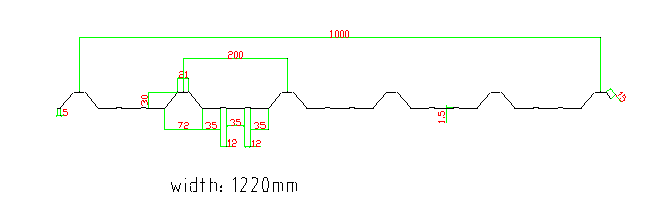 rolo do painel da parede e do telhado da energia 4kw hidráulica que forma o eixo da máquina 70mm