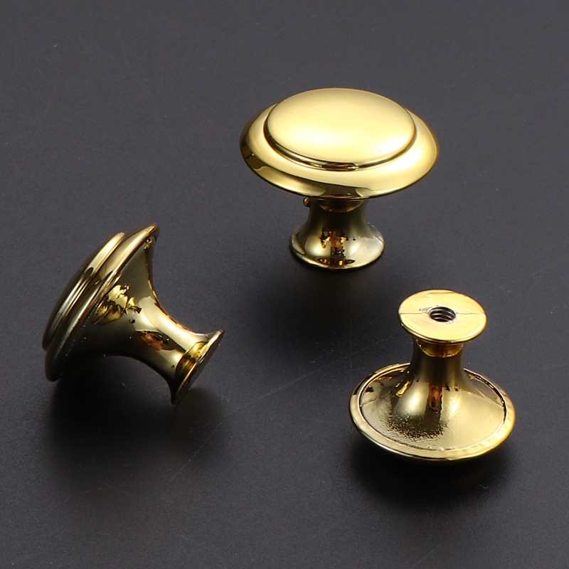 Single Hole Stainless Steel Mushroom Knob in Gold Silver Black-for Cabinets Door Shoe Drawer & Bedroom Bathroom Use